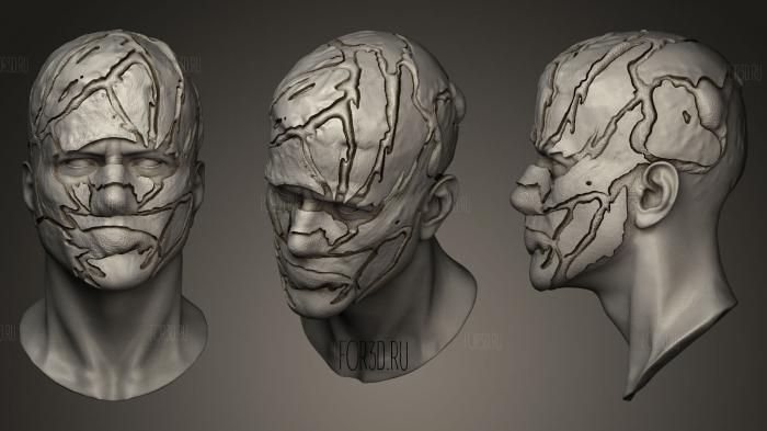 Face Mask WIP stl model for CNC